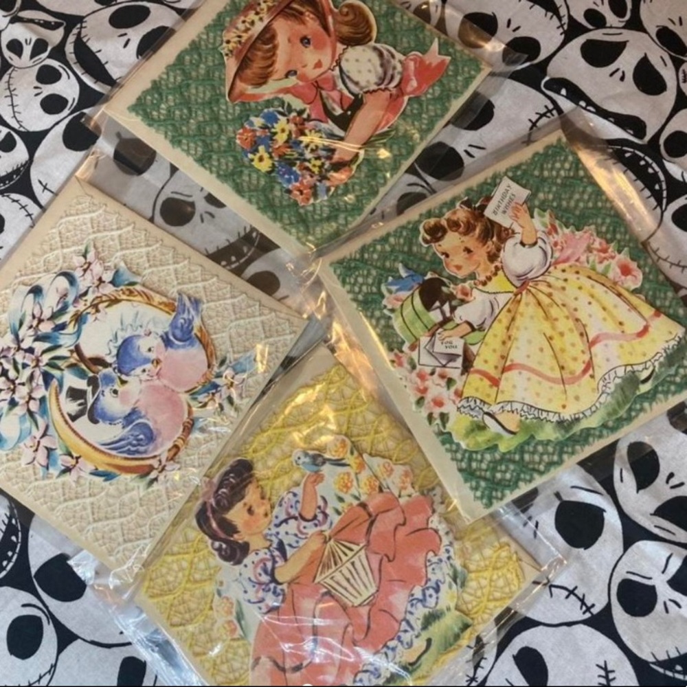 VINTAGE 50s POSTCARDS/BIRTHDAY CARDS